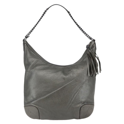 Gucci Soho Chain Hobo Leather, SILVER, LEATHER, Shoulder bag