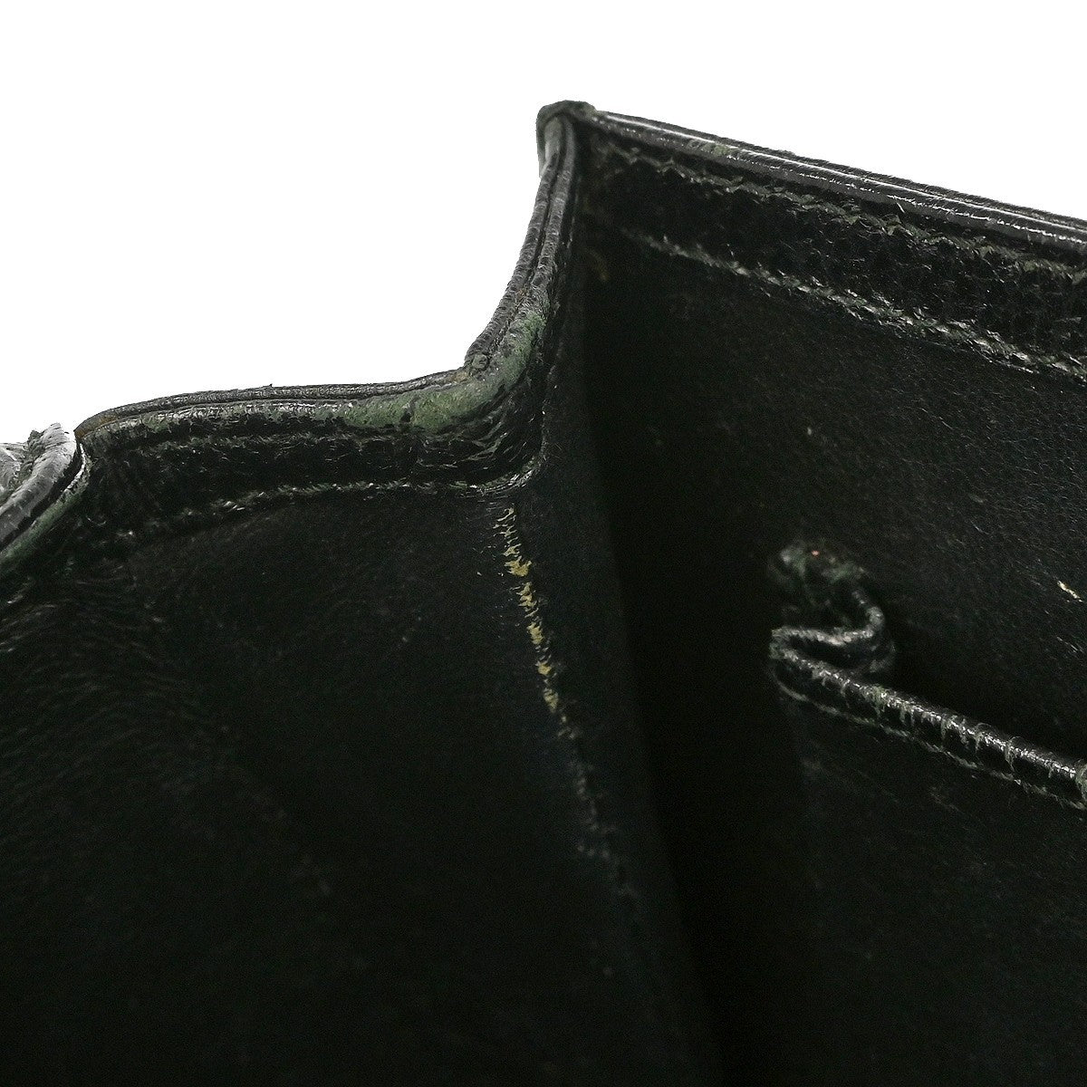 Gucci Vintage Convertible Bamboo Top Handle Bag Leather, BLACK, LEATHER, Handbag