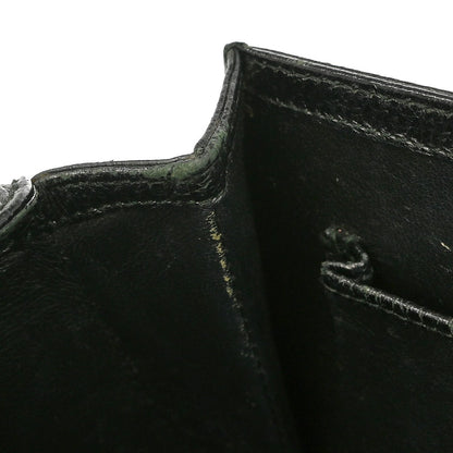 Gucci Vintage Convertible Bamboo Top Handle Bag Leather, BLACK, LEATHER, Handbag