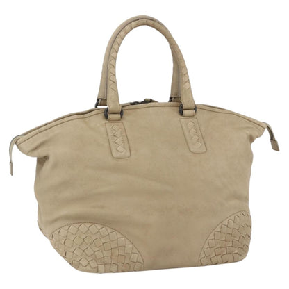 Bottega Veneta Intrecciato Handbag Leather, BEIGE, LEATHER, Handbag