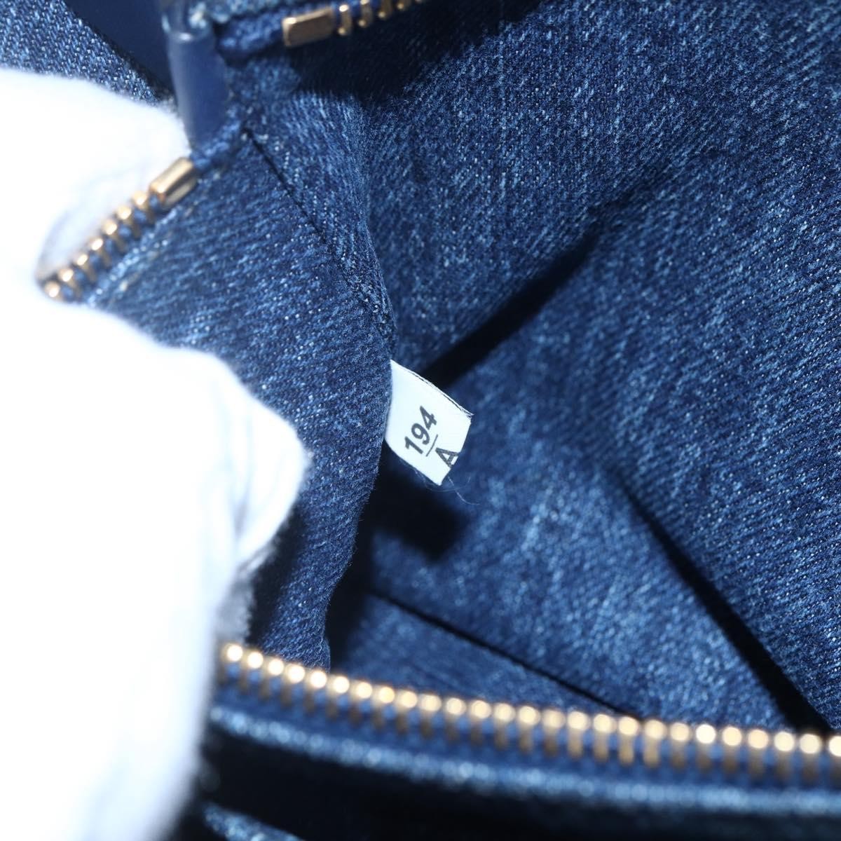 Prada Canapa Open Tote Denim, BLUE, DENIM_JEANS, Tote bag