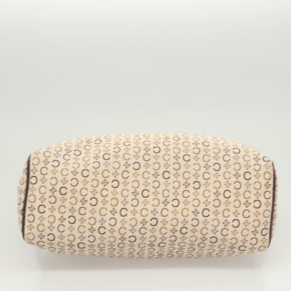 Celine Vintage Macadam Handbag Canvas, BEIGE, CANVAS, Handbag