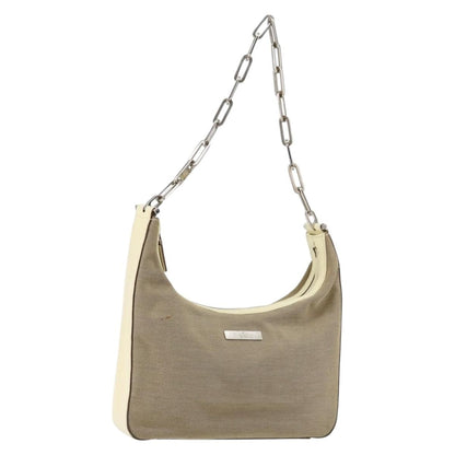 Gucci Vintage Shoulder Bag Canvas, BEIGE, CANVAS, Shoulder bag