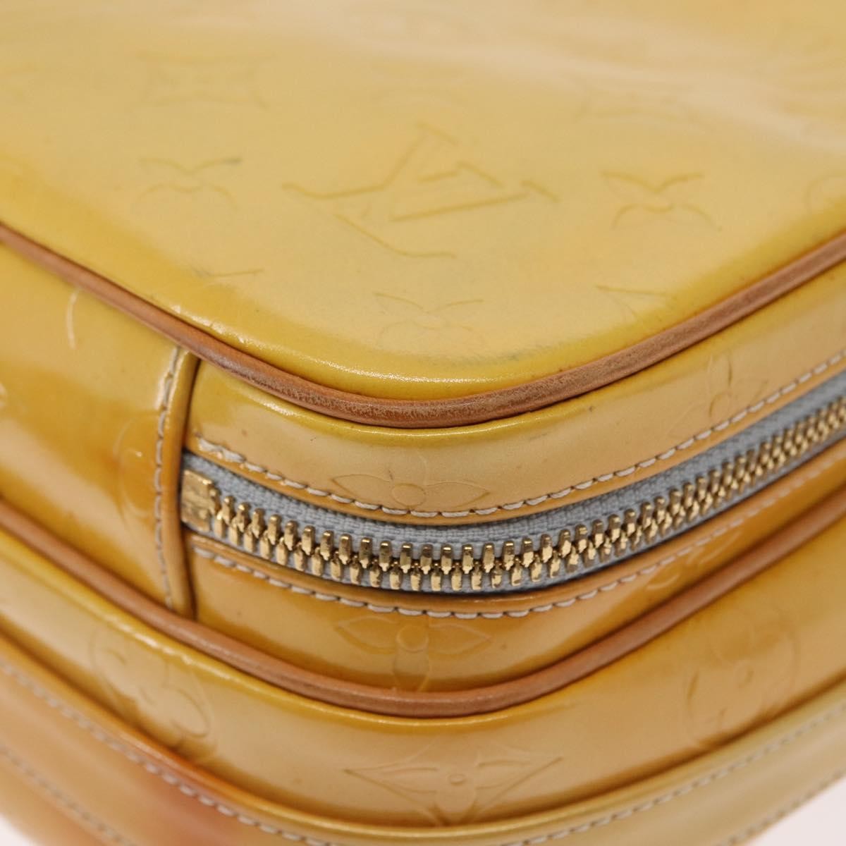 Louis Vuitton Wooster Handbag Monogram Vernis, YELLOW, PATENT_LEATHER, Shoulder bag