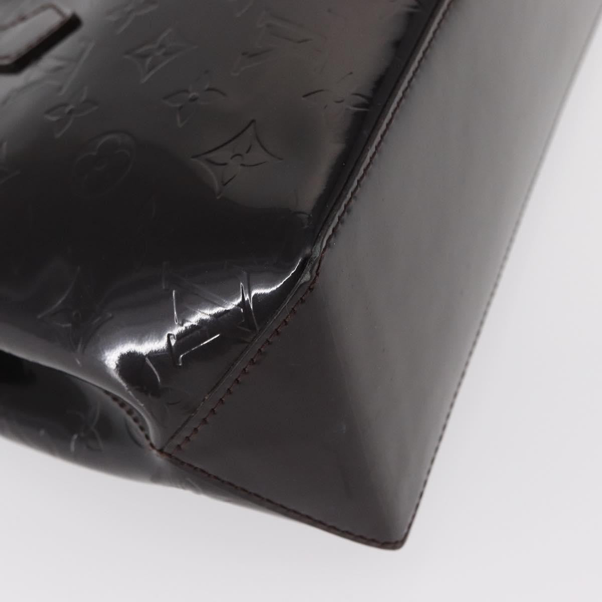 Louis Vuitton Wilshire Handbag Monogram Vernis, BURGUNDY, PATENT_LEATHER, Handbag