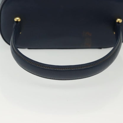 Valentino Garavani Vintage Handbag Leather, NAVY, LEATHER, Handbag