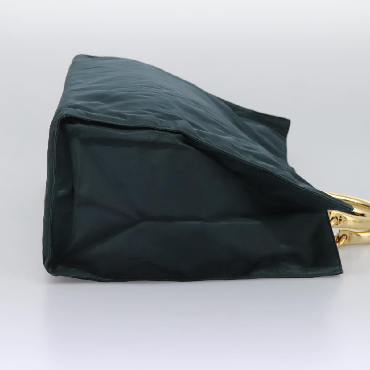 Prada Metal Handles Tote Tessuto, KHAKI, NYLON, Tote bag