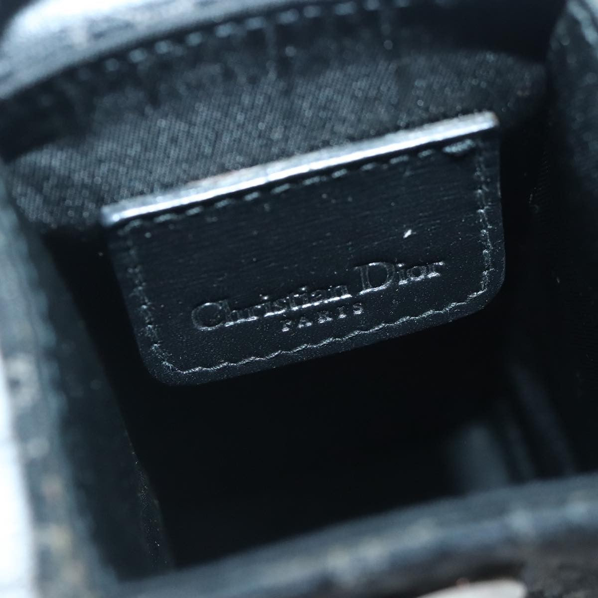 Christian Dior Vintage Trotter Pouch Diorissimo Canvas, BLACK, CANVAS, Clutche & pouche