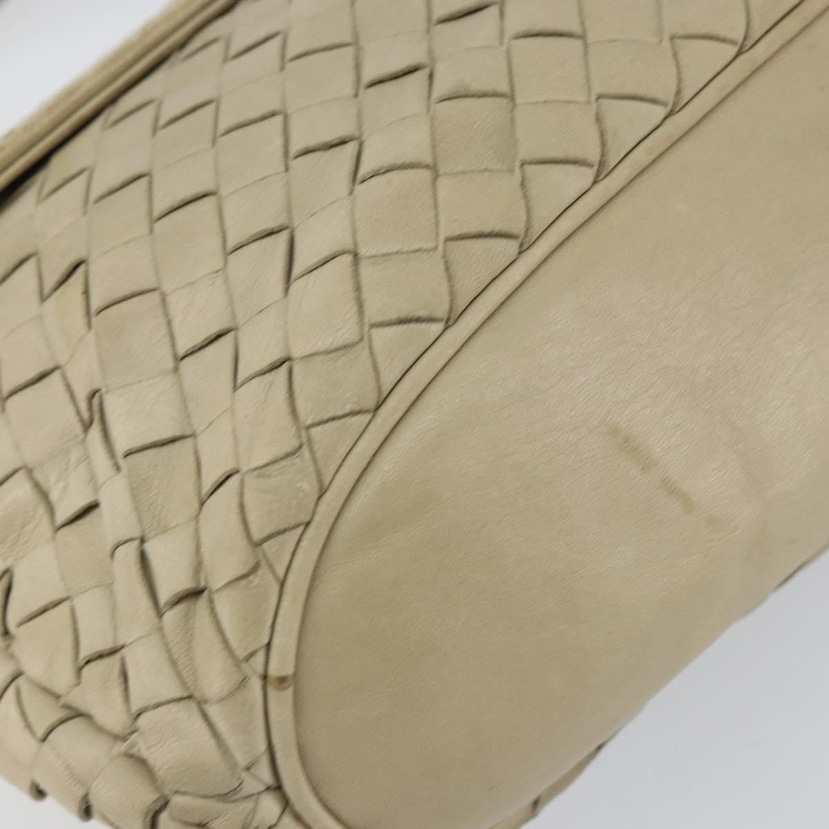 Bottega Veneta Intrecciato Handbag Leather, BEIGE, LEATHER, Handbag