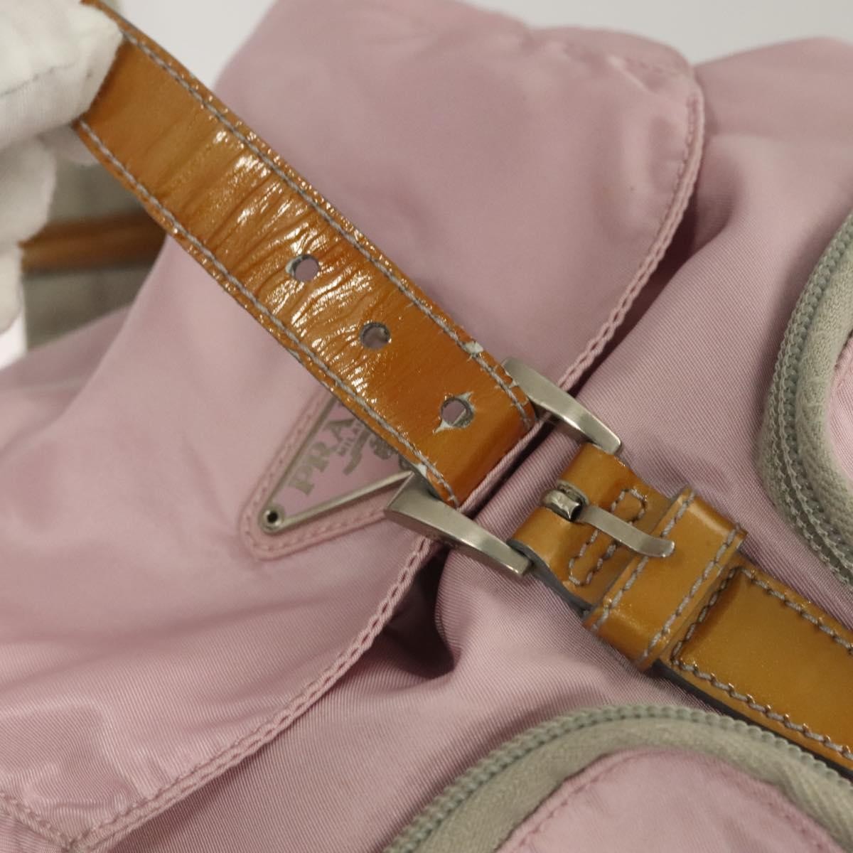 Prada Double Front Pocket Backpack Tessuto, PINK, NYLON, Backpack