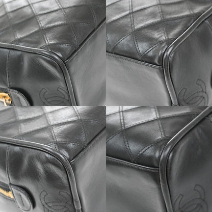 Chanel Vintage Diamond CC Camera Bag Quilted Caviar, BLACK, LEATHER, Clutche & pouche