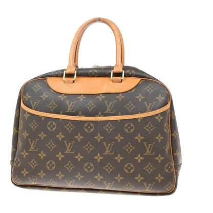Louis Vuitton Deauville Handbag Monogram Canvas, BROWN, CANVAS, Handbag