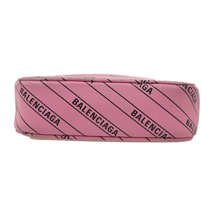 Balenciaga Everyday Camera Bag Monogram Printed Leather, PINK, LEATHER, Shoulder bag