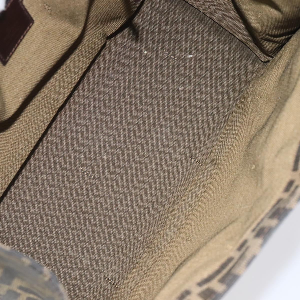 Fendi Zucca Tote bag FF motif, BLACK, CANVAS, Tote bag