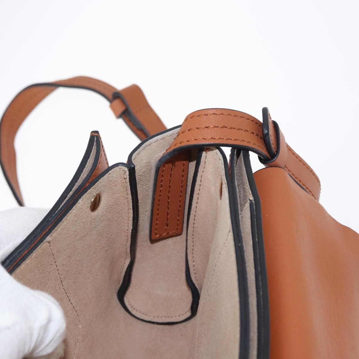 Chloe Faye Shoulder Bag Leather and Suede, BROWN, SUEDE, Shoulder bag