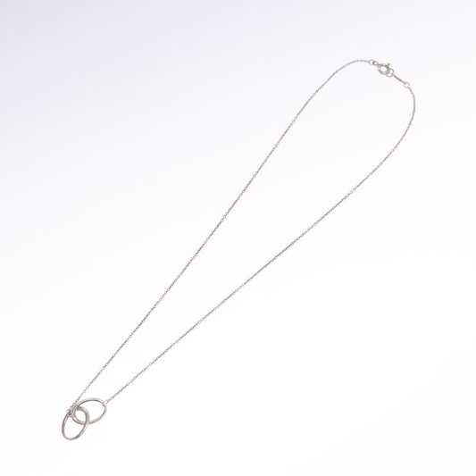 Tiffany & Co. Elsa Peretti Double Loop Pendant Necklace Silver 925, SILVER, SILVER, Necklace