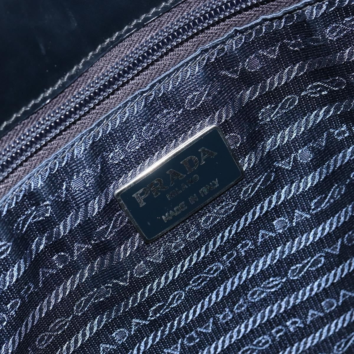 Prada Vintage Tote Tessuto with Leather, BLACK, PATENT_LEATHER, Tote bag