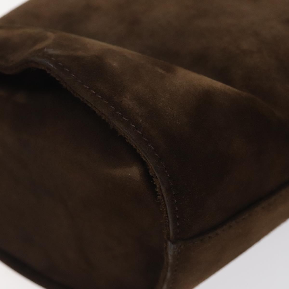 Salvatore Ferragamo Vala Handbag Suede, BROWN, SUEDE, Handbag