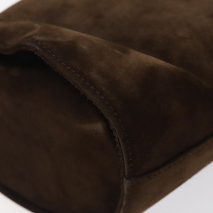 Salvatore Ferragamo Vala Handbag Suede, BROWN, SUEDE, Handbag