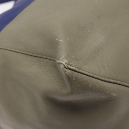 Celine Horizontal Bi-Cabas Tote Leather, BLUE, LEATHER, Tote bag