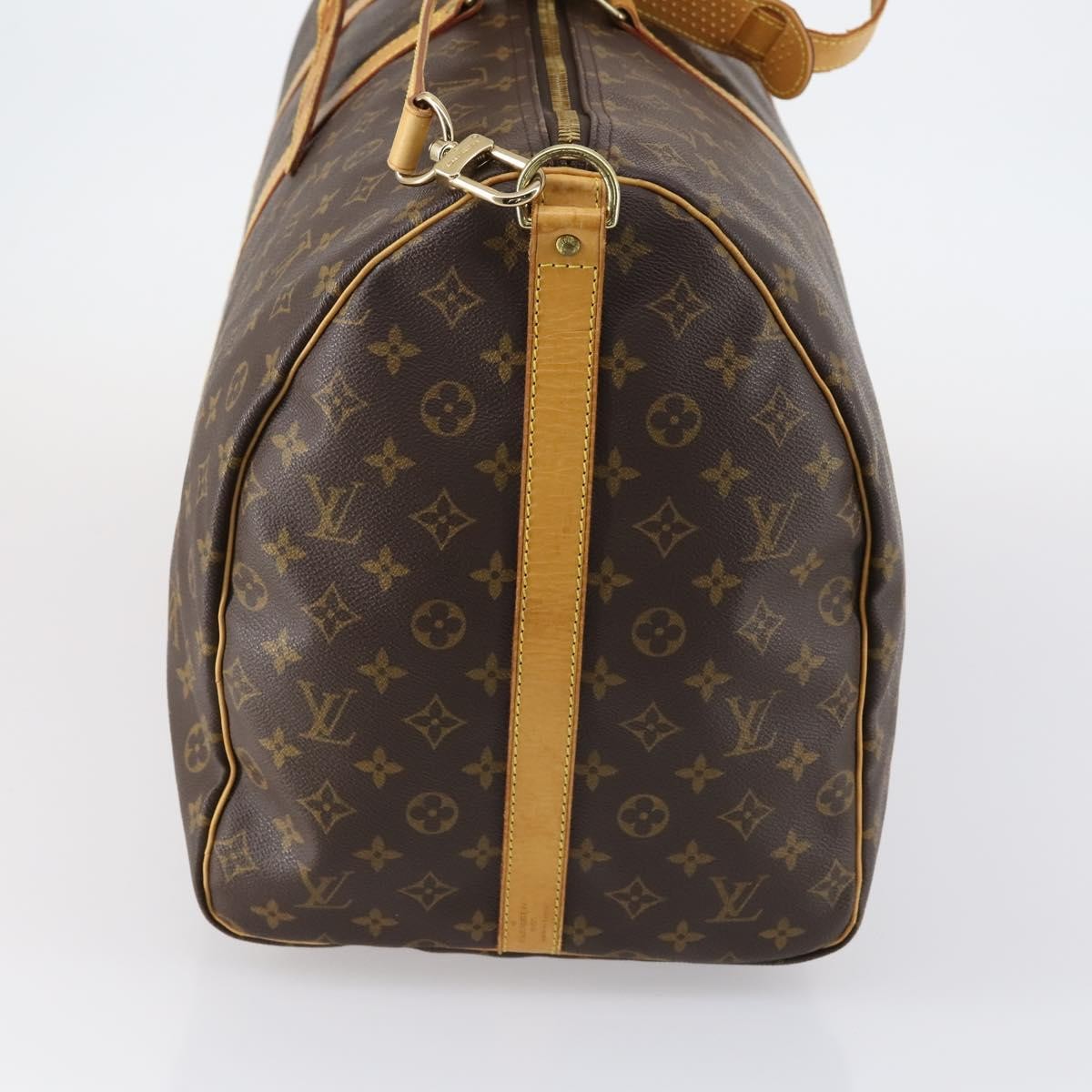 Louis Vuitton Keepall Bandouliere Bag Monogram Canvas, BROWN, CANVAS, Travel bag