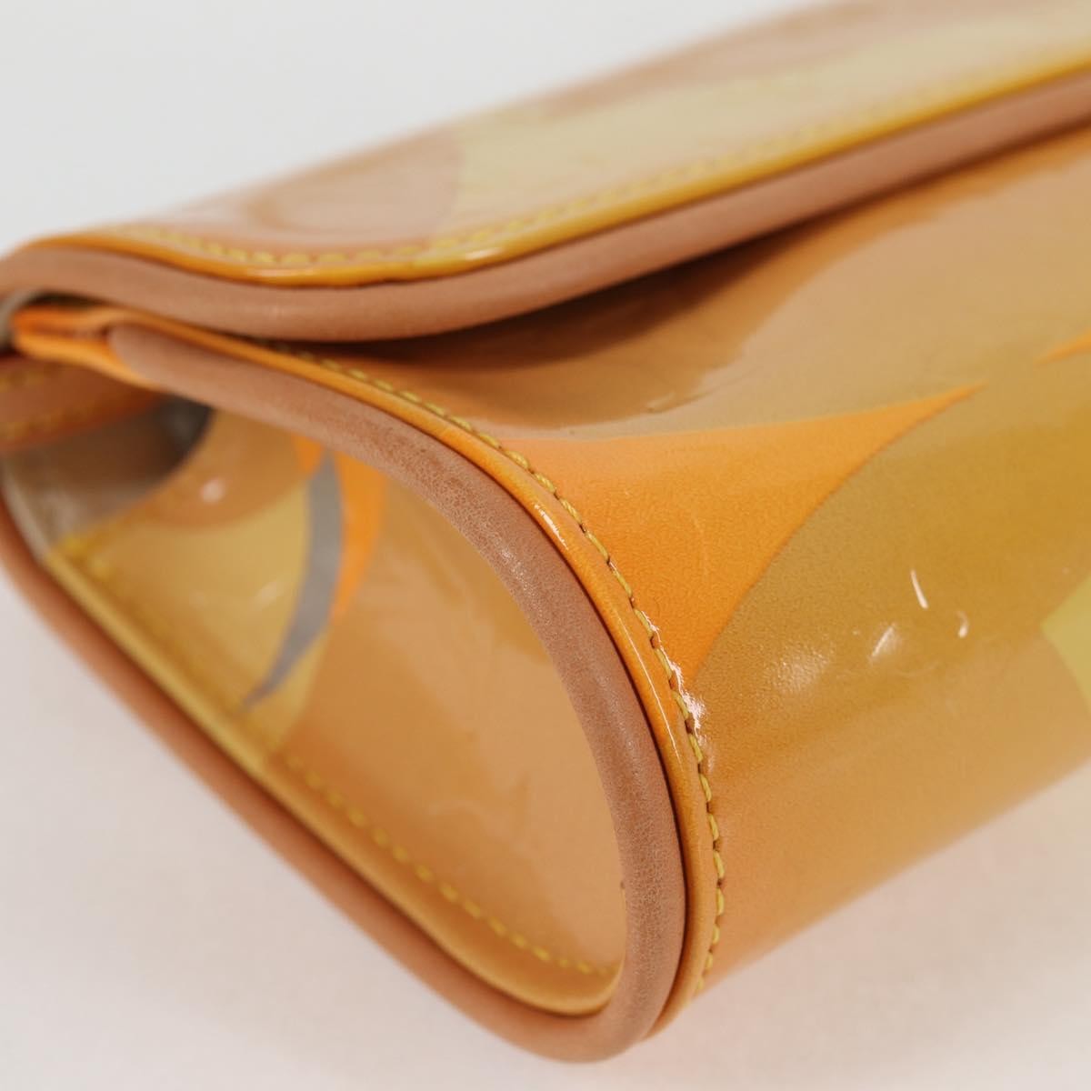 Louis Vuitton Fleurs Pochette Printed Monogram Vernis, YELLOW, PATENT_LEATHER, Shoulder bag