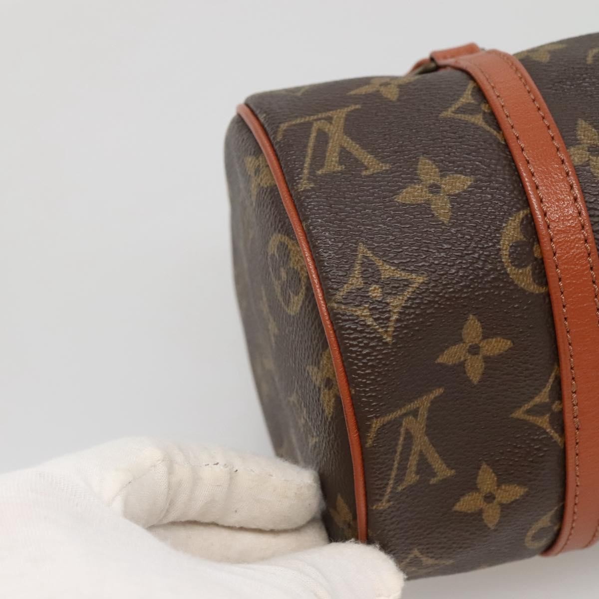 Louis Vuitton Papillon Handbag Monogram Canvas, BROWN, CANVAS, Handbag