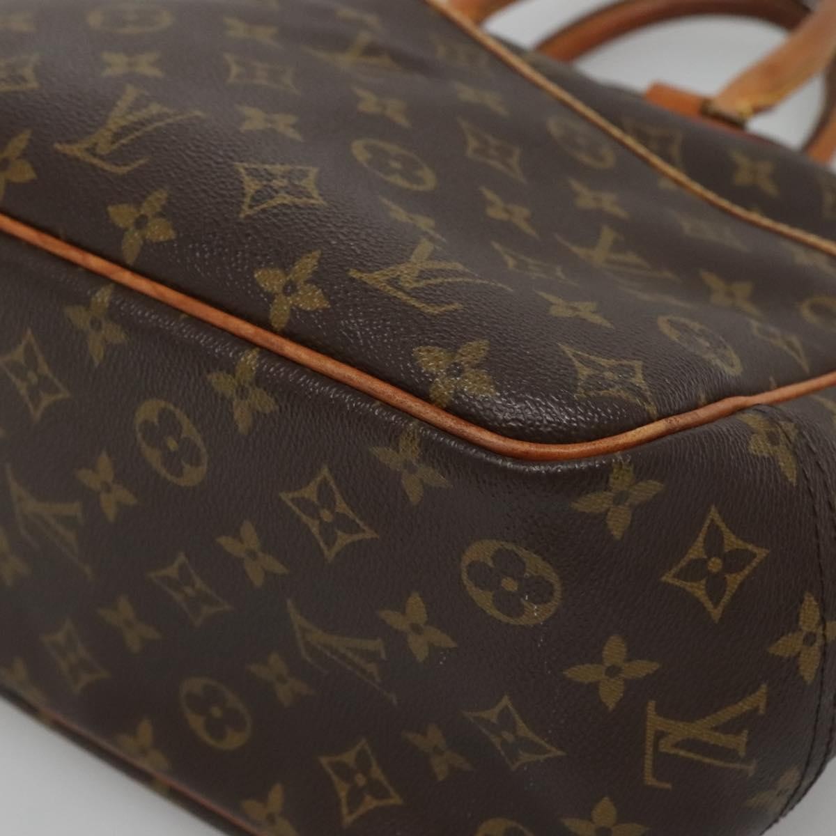 Louis Vuitton Deauville Handbag Monogram Canvas, BROWN, CANVAS, Handbag