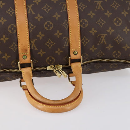 Louis Vuitton Keepall Bag Monogram Canvas, BROWN, CANVAS, Travel bag