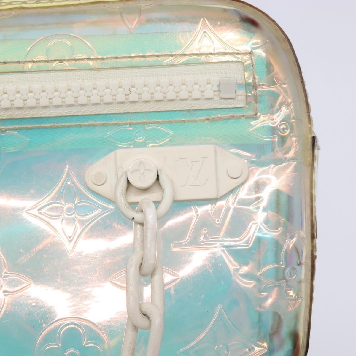 Louis Vuitton Pochette Volga Limited Edition Monogram Prism PVC, SILVER, PVC, Clutche & pouche