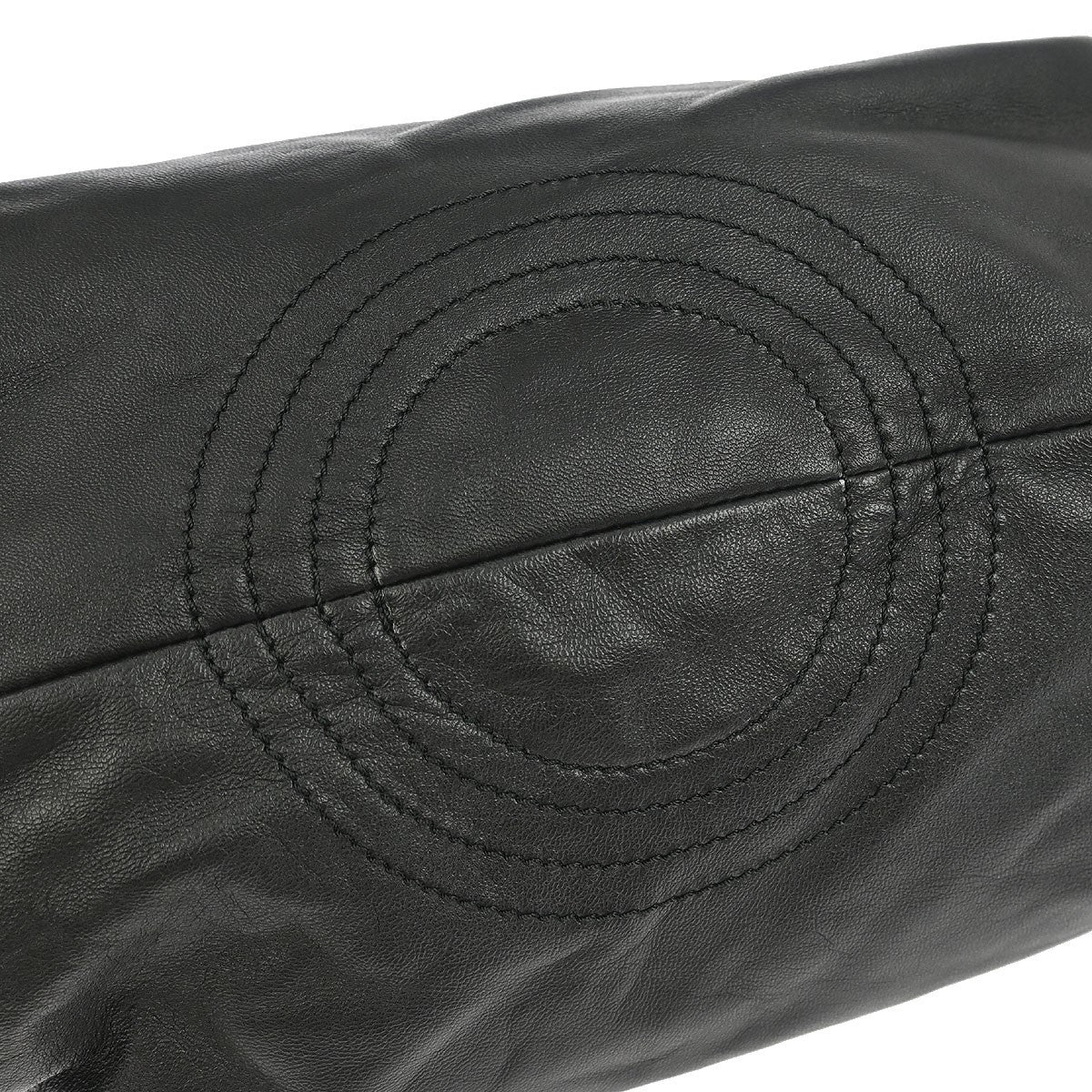 Loewe Anagram Logo Nappa Aire Hand Bag Leather, BLACK, LEATHER, Tote bag