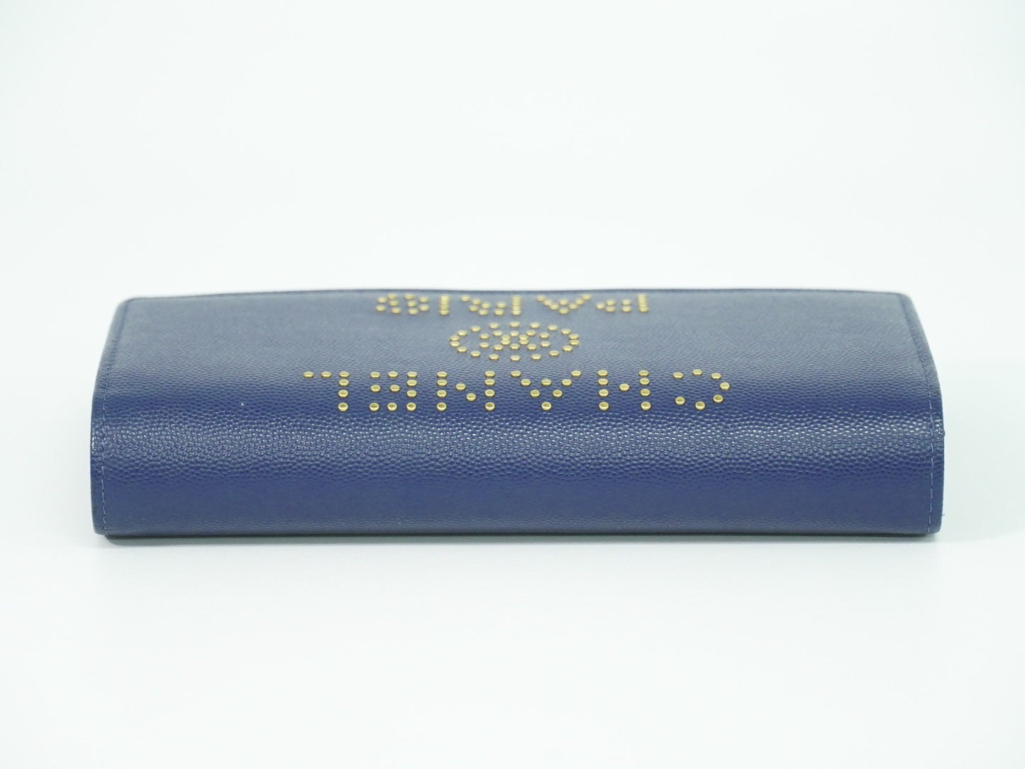 Chanel Deauville Flap Wallet Caviar, NAVY, LEATHER, Wallets