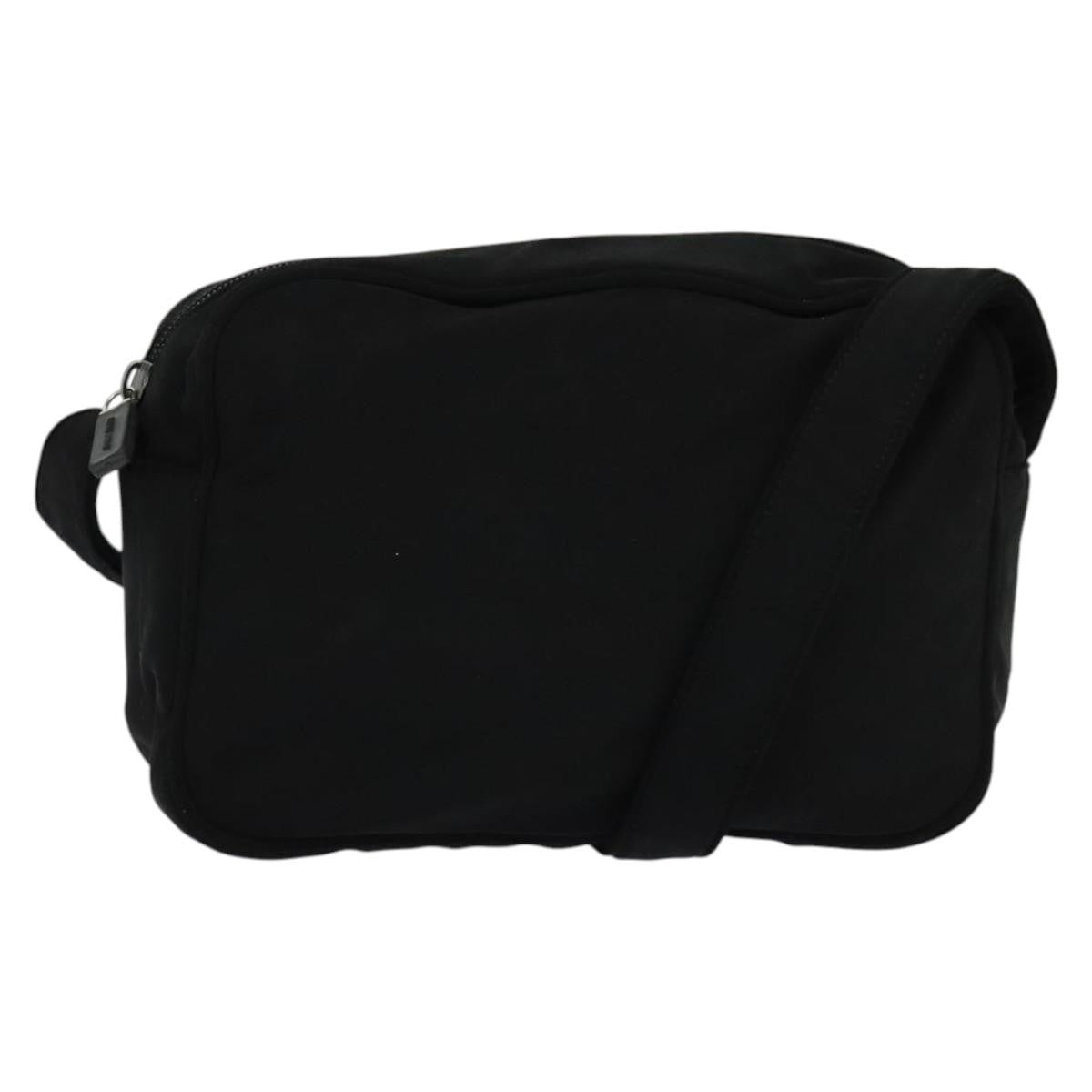 Miu Miu Zip Shoulder Bag Nylon, BLACK, NYLON, Shoulder bag