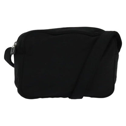 Miu Miu Zip Shoulder Bag Nylon, BLACK, NYLON, Shoulder bag