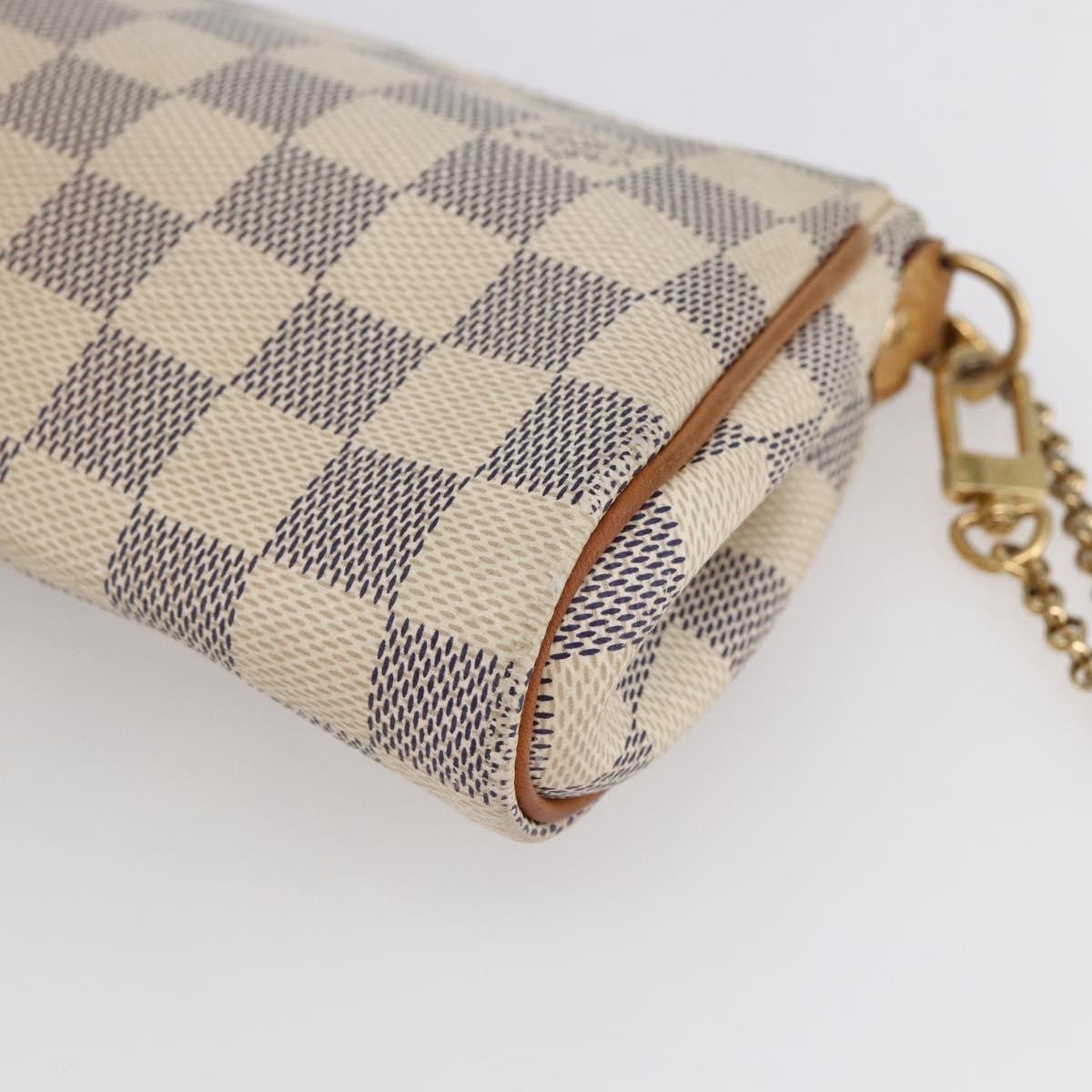 Louis Vuitton Eva Handbag Damier, BEIGE, CANVAS, Handbag