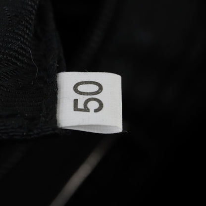 Prada Vela Double Front Pocket Backpack Leather, BLACK, LEATHER, Backpack