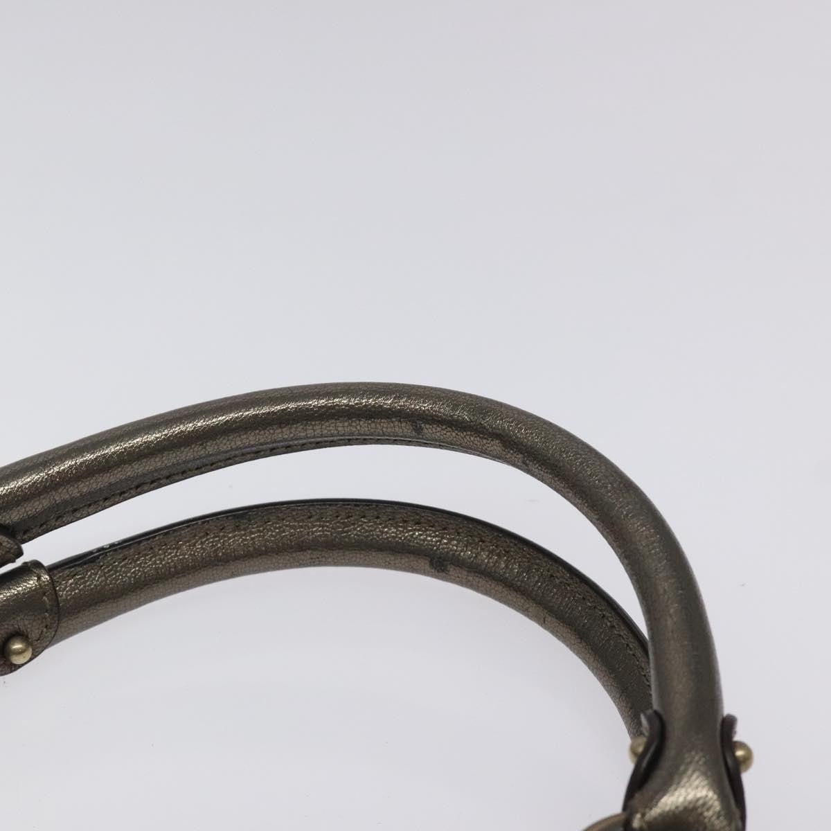 Salvatore Ferragamo Gancini Tote Leather, SILVER, LEATHER, Tote bag