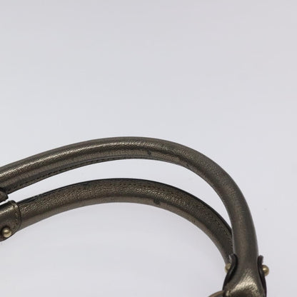 Salvatore Ferragamo Gancini Tote Leather, SILVER, LEATHER, Tote bag