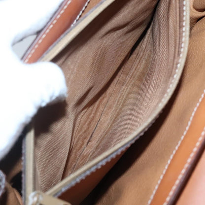 Celine Vintage Convertible Top Handle Bag Macadam Coated Canvas, BROWN, CANVAS, Handbag