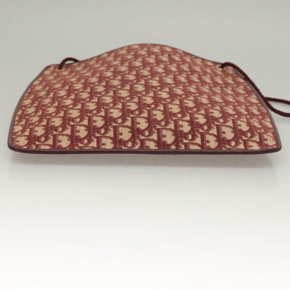 Christian Dior Vintage Trotter Shoulder Bag Canvas, RED, CANVAS, Shoulder bag