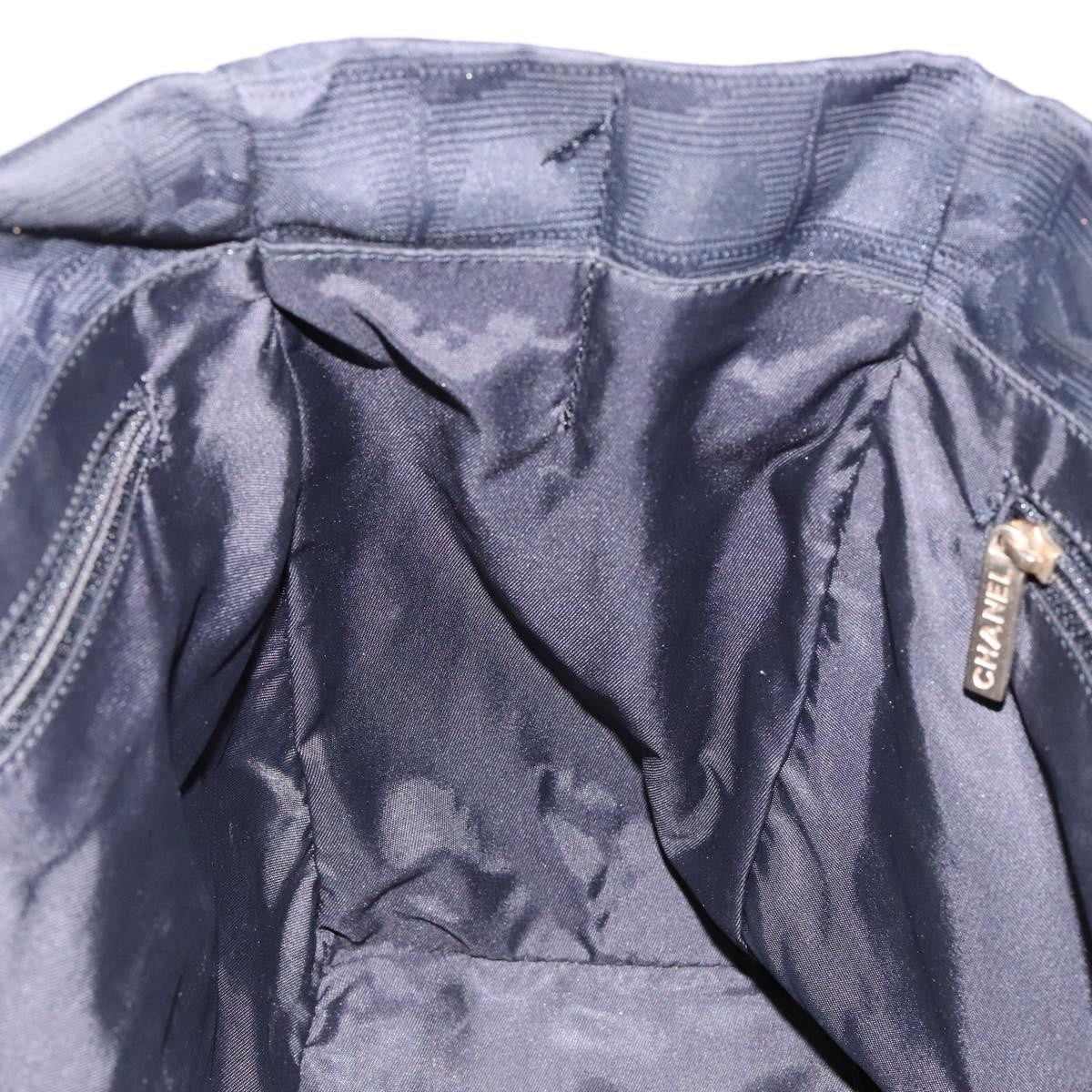 Chanel Travel Line Tote Nylon, BLACK, NYLON, Travel bag