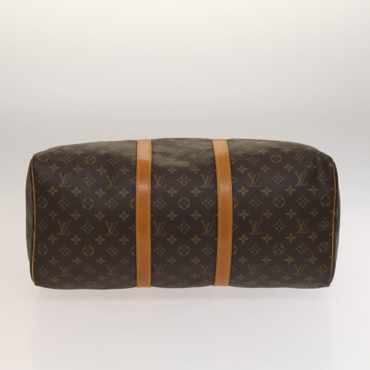 Louis Vuitton Keepall Bag Monogram Canvas, BROWN, CANVAS, Travel bag