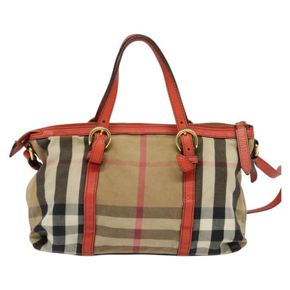 Burberry Bridle House Salisbury Tote Nova Check Canvas, BEIGE, CANVAS, Tote bag