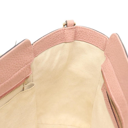 Gucci Swing Tote Leather, PINK, LEATHER, Tote bag