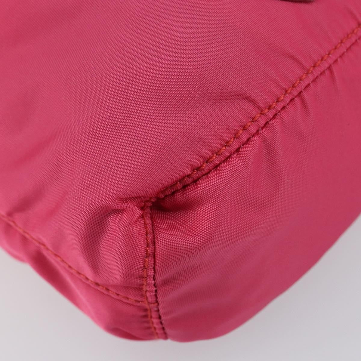 Prada Drawstring Wristlet Bucket Bag Tessuto, PINK, NYLON, Clutche & pouche