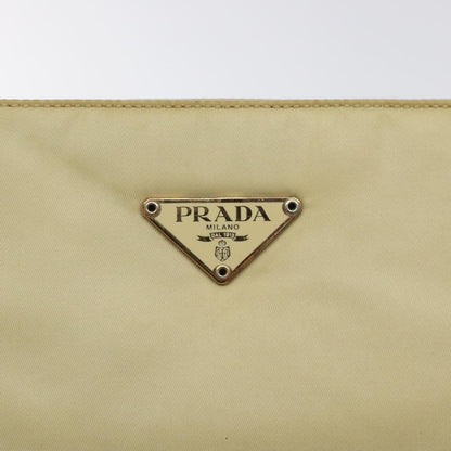 Prada Vintage Zip Handbag Tessuto, BEIGE, NYLON, Handbag