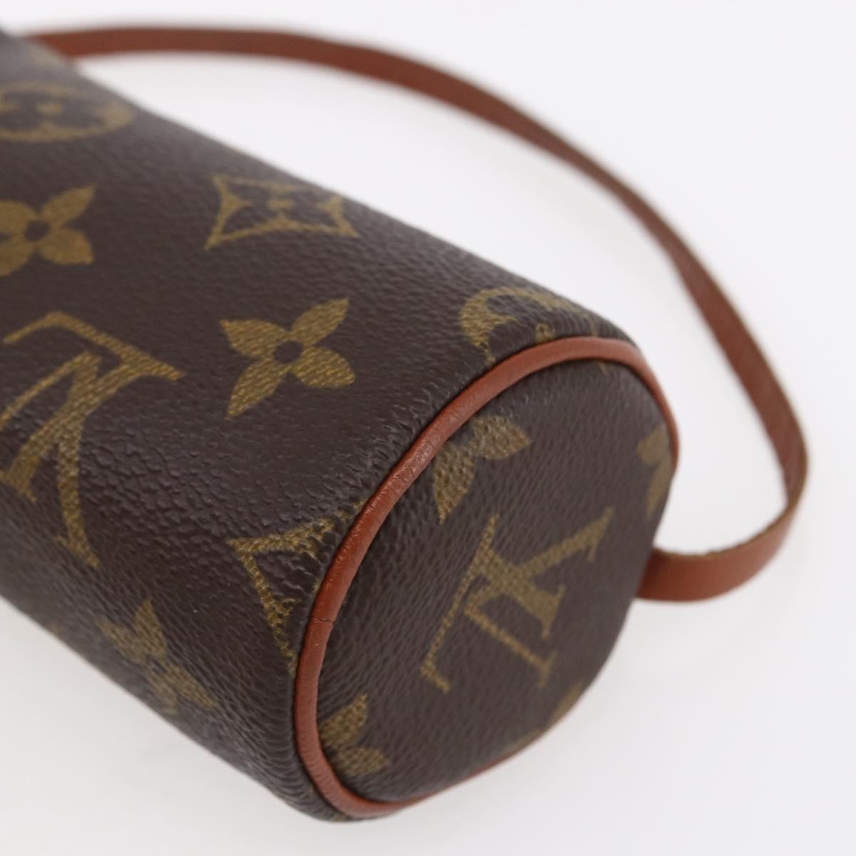 Louis Vuitton Papillon Handbag Monogram Canvas, BROWN, CANVAS, Clutche & pouche