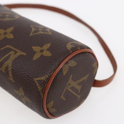 Louis Vuitton Papillon Handbag Monogram Canvas, BROWN, CANVAS, Clutche & pouche