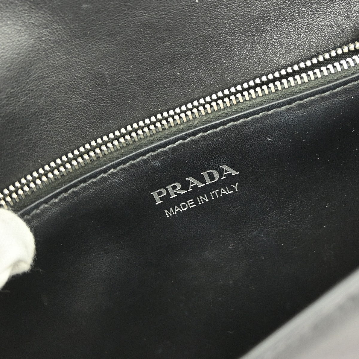 Prada Elektra Shoulder Bag Studded Leather, BLACK, LEATHER, Shoulder bag