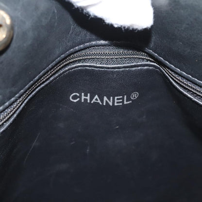 Chanel Chain Shoulder Bag Leather, Black, Leather, Shoulder Bag